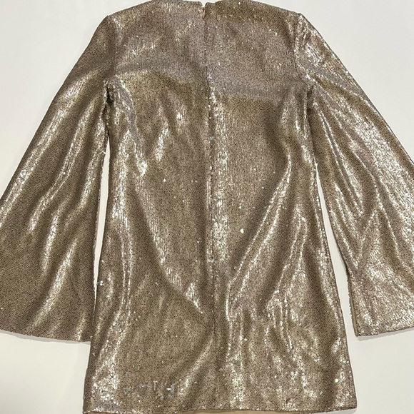 NWT Dress The Population sequin dress, XXS, Sand - Picture 5 of 14